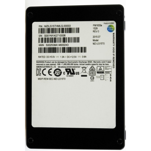 MZILS3T8HMLH-00007 SSD Накопичувач Samsung SSD PM1633a 3.84TB 2.5" SAS 12Gb/s