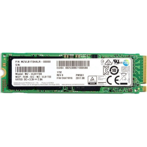 MZVLB256HAHQ SSD Накопичувач Samsung SSD PM981 256GB, M.2 PCIe x4 NVMe