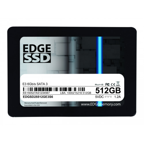 PE246532 SSD Накопичувач EDGE Memory 512GB E3 SATA SSD 6GB/S 2.5"