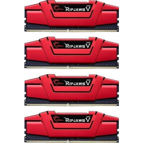 F4-3000C14Q-32GVR Оперативна пам'ять G.Skill RipJaws V 32GB Kit (4x 8GB) DDR4-3000MHz CL14 DIMM