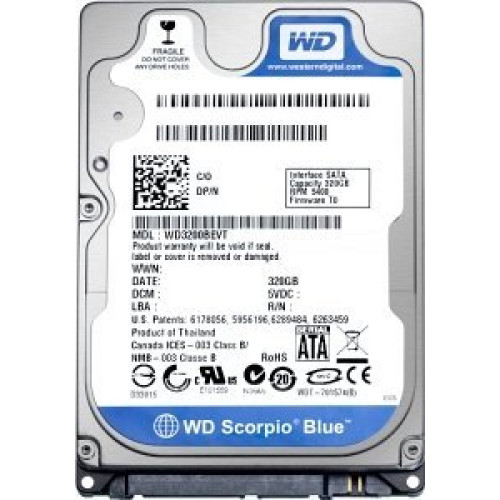 WD5000BEVT Жорсткий диск Western Digital Scorpio Blue 500GB, SATA 3Gb/s, 2.5"