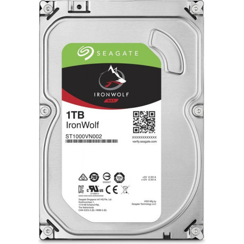 Жорсткий диск Seagate IronWolf NAS HDD 1TB 3.5'' SATA 6Gb/s (ST1000VN002)