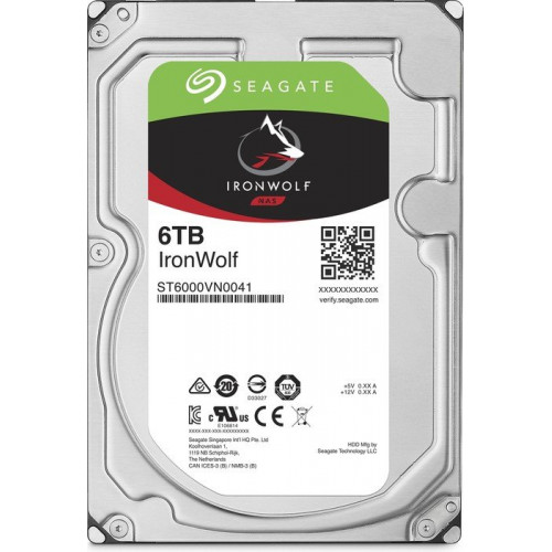 Жорсткий диск Seagate IronWolf NAS HDD 6TB 3.5'' SATA 6Gb/s (ST6000VN0041)