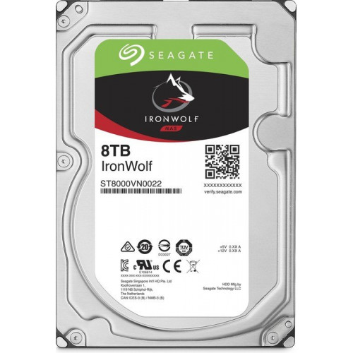 Жорсткий диск Seagate IronWolf NAS HDD 8TB 3.5'' SATA 6Gb/s (ST8000VN0022)