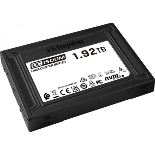 SEDC1500M/1920G SSD Накопичувач KINGSTON DC1500M 1.92TB, U.2 (PCIe 3.0 x4)