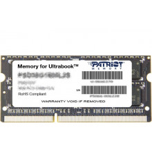 PSD34G1600L2S Оперативна пам'ять Patriot 4GB DDR3-1600MHz CL11 SO-DIMM
