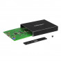 SM22BU31C3R Корпус для HDD/SSD StarTech Dual-Slot Drive Enclosure for M.2 NGFF SATA SSDs - USB 3.1 (10Gbps) - RAID