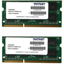 PSA316G1333SK Оперативна пам'ять Patriot 16GB Kit (2 x 8GB) DDR3-1333MHz CL9 SO-DIMM