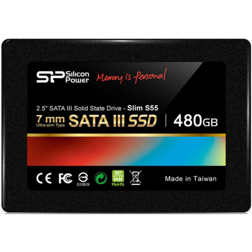 SSD Накопичувач 480Gb SSD Silicon Power S55 (SP480GBSS3S55S25)