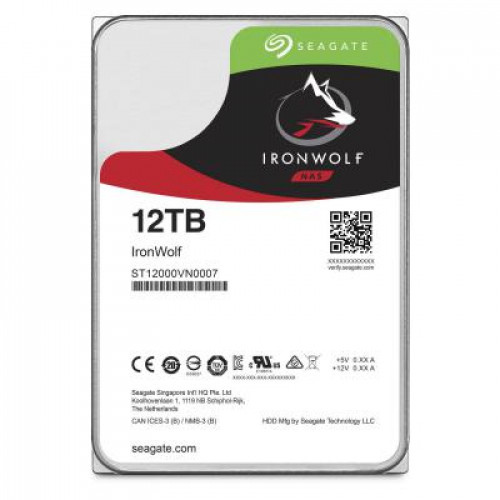 ST12000VN0007 Жорсткий диск Seagate IronWolf NAS HDD 12TB 3.5" SATA 6Gb/s