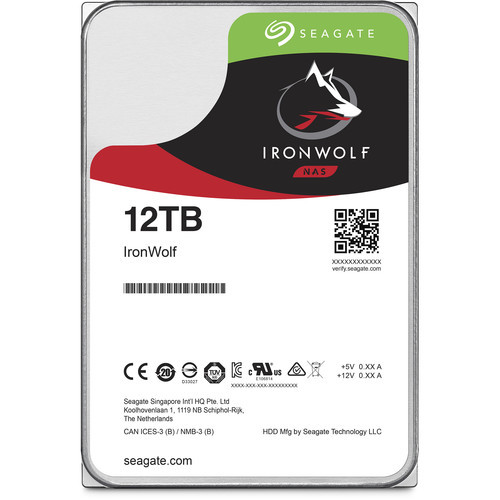 ST12000VNA008 Жорсткий диск Seagate 12TB IronWolf 7200 rpm SATA III 3.5" NAS HDD