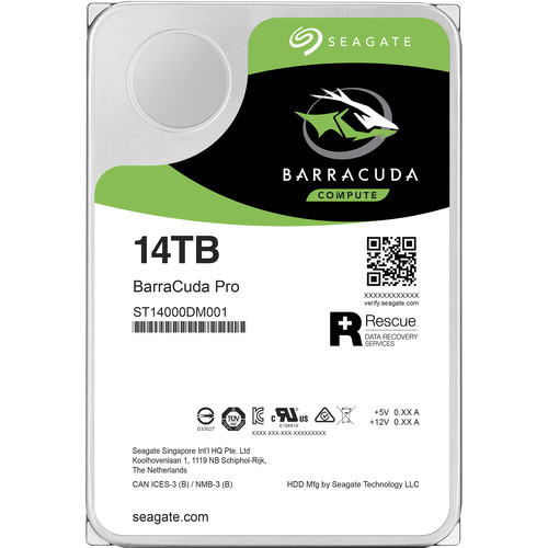 ST14000DMA01 Жорсткий диск Seagate 14TB BarraCuda Pro 7200 rpm SATA III 3.5" (Retail)