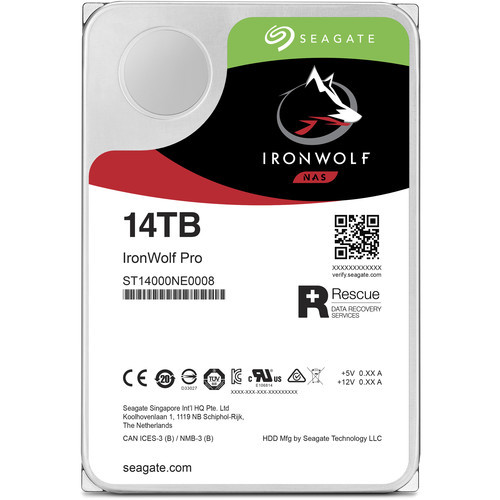 ST14000NEA008 Жорсткий диск Seagate 14TB IronWolf Pro 7200 rpm SATA III 3.5" NAS HDD (Retail)