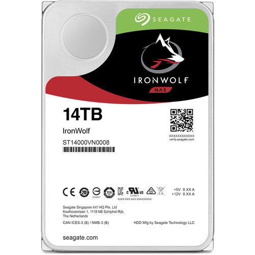 ST14000VNA008 Жорсткий диск Seagate 14TB IronWolf 7200 rpm SATA III 3.5" NAS HDD