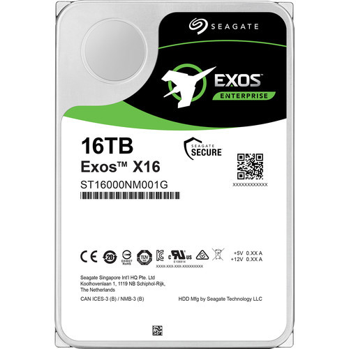 Жорсткий диск Seagate Exos X X18 16TB, 512e/4Kn, SED, SATA 6Gb/s (ST16000NM001J)