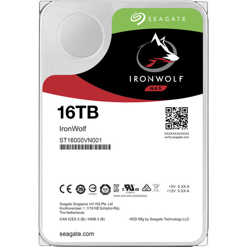 ST16000VNA01 Жорсткий диск Seagate 16TB IronWolf 7200 rpm SATA III 3.5" NAS HDD