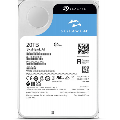 Жорсткий диск Seagate SkyHawk AI 20 TB (ST20000VE002)