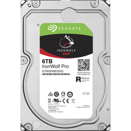 ST6000NEA023 Жорсткий диск Seagate 6TB IronWolf Pro 7200 rpm SATA III 3.5" NAS HDD (Retail)