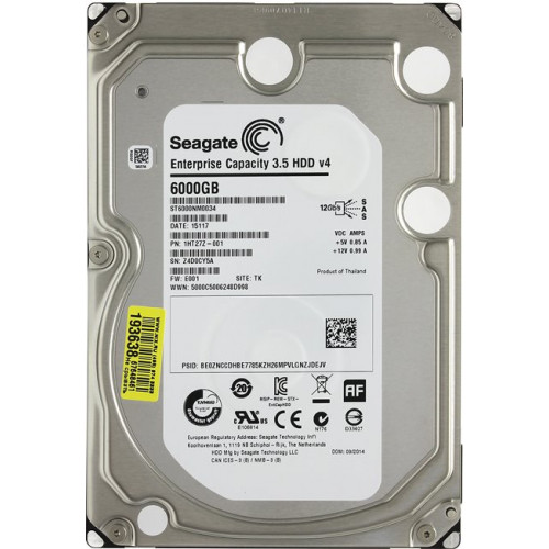 ST6000NM0034 Жорсткий диск Seagate Enterprise Capacity 3.5 HDD 512e 6TB, SAS 12Gb/s