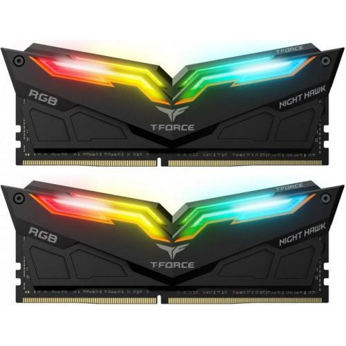 Оперативна пам'ять Team Group Night Hawk RGB DDR4, 16GB KIT 2x8GB, 3000MHz, CL16 (TF1D416G3000HC16CDC01)