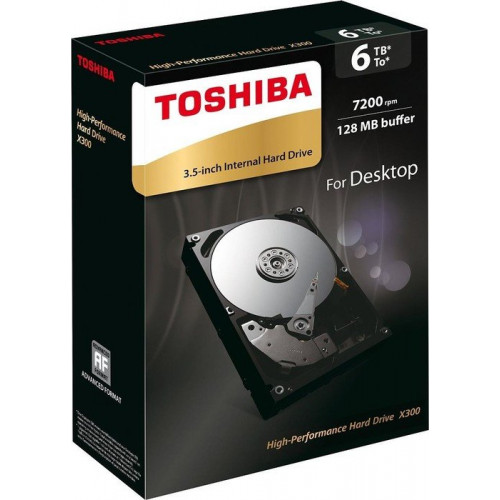 Жорсткий диск Toshiba X300 High-Performance 6TB, SATA 6Gb/s, (HDWE160EZSTA)