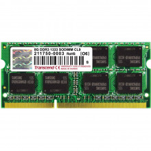 Оперативна пам'ять Transcend 8GB 1333MHz DDR3 CL9 SO-DIMM (TS1GSK64V3H)