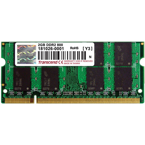 Оперативна пам'ять Transcend 2GB 800MHz DDR2 CL6 SO-DIMM (TS256MSQ64V8U)