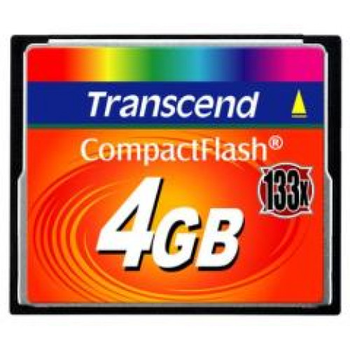 Карта памяти Transcend 4GB 133X CompactFlash Card (TS4GCF133)