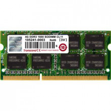 Оперативна пам'ять Transcend 4GB 1600MHz DDR3 CL11 SO-DIMM (TS512MSK64V6H)