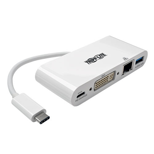 U444-06N-DGU-C Док-станция Tripp Lite USB C to DVI Multiport Adapter Converter Hub USB Type C to DVI