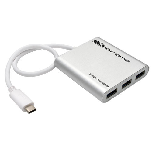 U460-004-4A USB Концентратор Tripp Lite 4-Port Portable USB 3.1 Gen 1 USB Type-C USB-C Hub Tablet Laptop