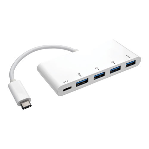 U460-004-4A-C USB Концентратор Tripp Lite 4-Port USB 3.1 USB-C to USB-A Hub with USB-C Charging Port 5 Gbps