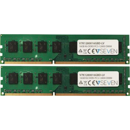 Оперативна пам'ять V7 DDR3, 16 GB, 1600MHz, CL11 (V7K1280016GBD-LV)