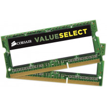 CMSO16GX3M2A1333C9 Оперативна пам'ять Corsair ValueSelect SO-DIMM Kit 16GB (2x 8GB) DDR3-1333MHz CL9