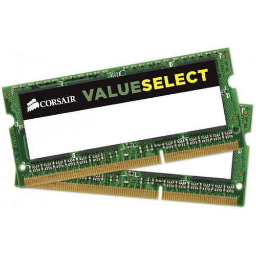 CMSO16GX3M2A1333C9 Оперативна пам'ять Corsair ValueSelect SO-DIMM Kit 16GB (2x 8GB) DDR3-1333MHz CL9