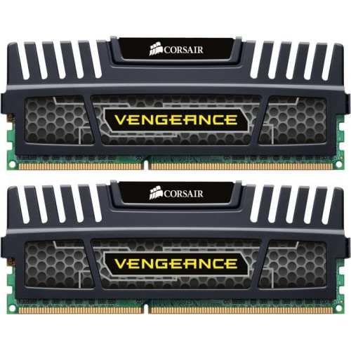 Оперативна пам'ять Corsair Vengeance 16GB kit (2 x 8GB) DDR3-1600MHz C10 (CMZ16GX3M2A1600C10) black