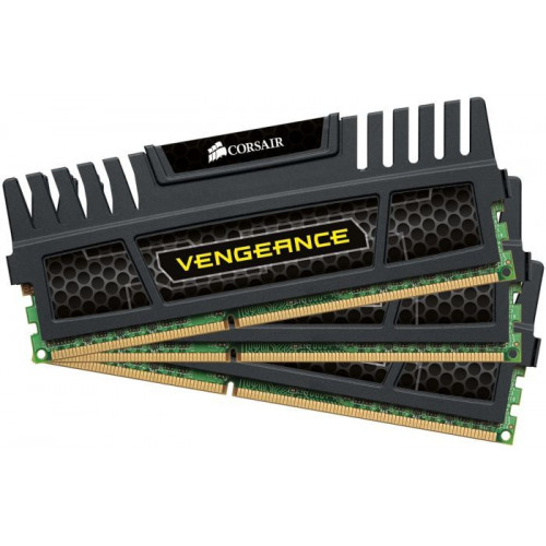 Оперативна пам'ять Corsair Vengeance 12GB kit (3 x 4GB) DDR3-1600MHz C9 (CMZ12GX3M3A1600C9) black