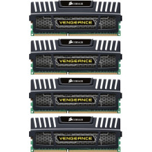 Оперативна пам'ять Corsair Vengeance 16GB kit (4 x 4GB) DDR3-1600MHz C9 (CMZ16GX3M4A1600C9) black