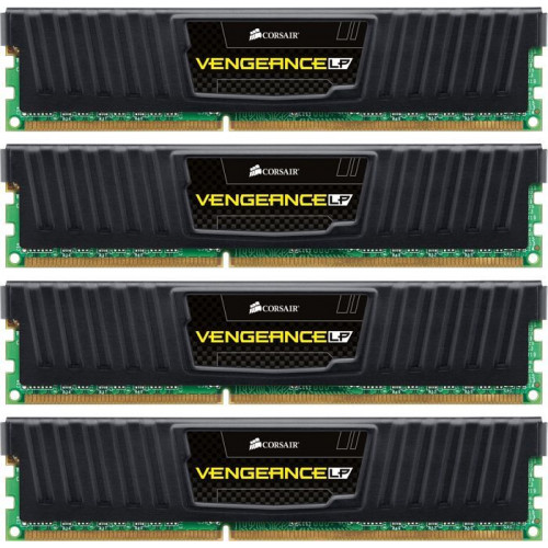 Оперативна пам'ять Corsair Vengeance LP 32GB kit (4 x 8GB) DDR3-1866MHz C10 (CML32GX3M4A1866C10) black