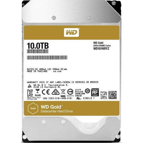 WD101KRYZ Жорсткий диск Western Digital WD Gold 10TB, 3.5", SATA 6Gb/s