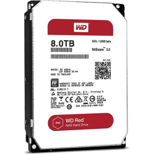 WD80EFZX Жорсткий диск Western Digital WD Red 8TB, 3.5", SATA 6Gb/s