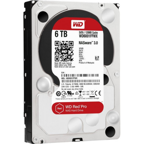 WD6002FFWX Жорсткий диск Western Digital WD Red Pro 6TB, 3.5", SATA 6Gb/s