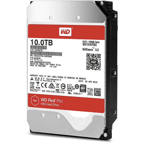 WD101KFBX Жорсткий диск WESTERN DIGITAL WD Red Pro 10TB 3.5" 7.2K SATA 6GB/s 256MB