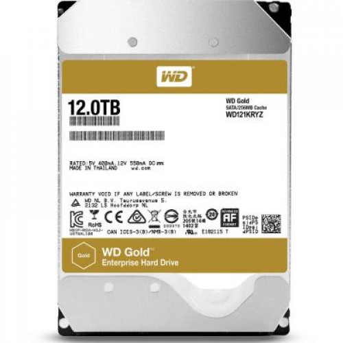 WD121KRYZ Жорсткий диск Western Digital WD Gold 12TB, 3.5", 512e, SATA 6Gb/s