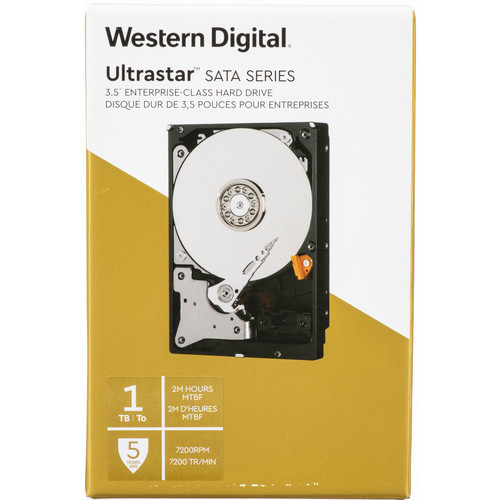 WDBBUR0010BNC Жорсткий диск WESTERN DIGITAL WD 1TB Ultrastar 7200 rpm SATA 3.5" Data Center HDD (Retail)