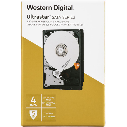 WDBBUR0040BNC Жорсткий диск WESTERN DIGITAL WD 4TB Ultrastar 7200 rpm SATA 3.5" Data Center HDD (Retail)