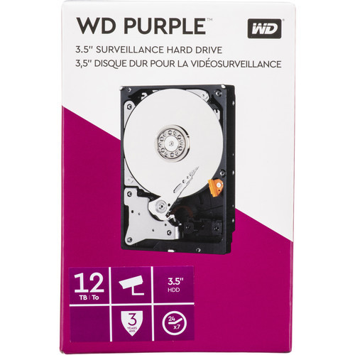 WDBGKN0120HNC Жорсткий диск WESTERN DIGITAL WD 12TB Purple 7200 rpm SATA III 3.5" Surveillance (Retail)