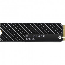 WDBGMP0010BNC SSD Накопичувач WESTERN DIGITAL 1TB Black SN750 NVMe M.2 Internal SSD with Heatsink