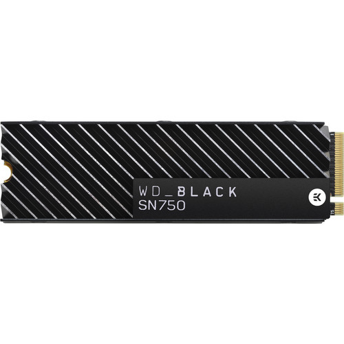 WDBGMP0010BNC SSD Накопичувач WESTERN DIGITAL 1TB Black SN750 NVMe M.2 Internal SSD with Heatsink