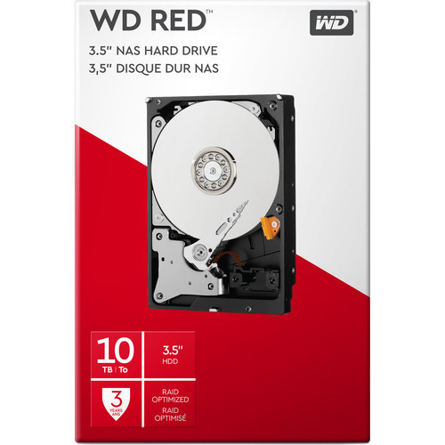 WDBMMA0100HNC Жорсткий диск Western Digital WD 10TB Red 5400 rpm SATA III 3.5" Internal NAS HDD Retail Kit